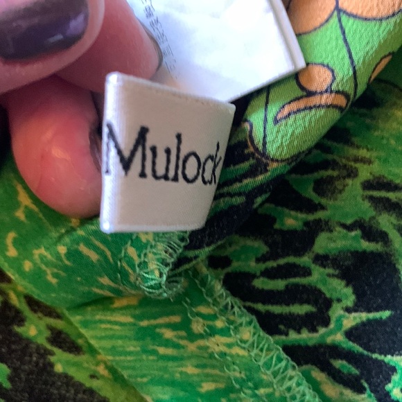 Queen Mulock 💯 Silk butterfly t shirt mini dress - Picture 17 of 17